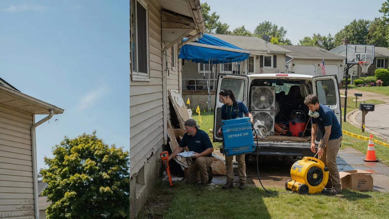 Ceiling Leak Cleanup in Glenmoore, PA near me